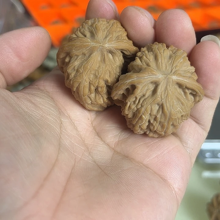 文玩核桃把件磨盘异型