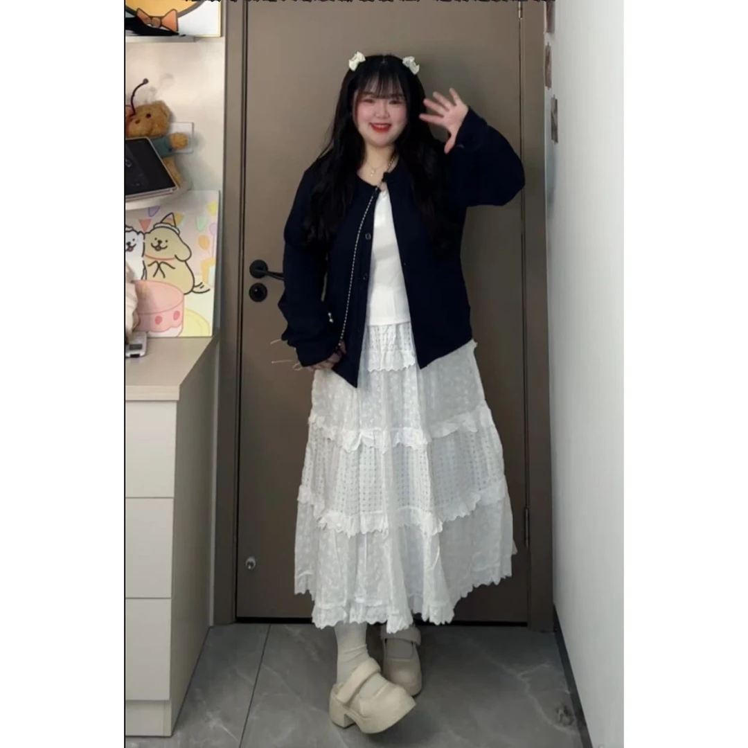 吊带背心花边拼接半身裙女2025春季时尚套装5739