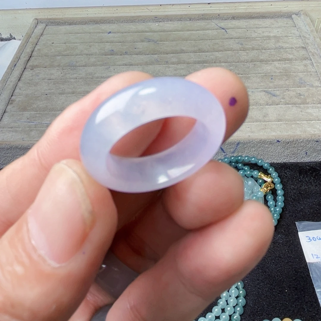 定制翡翠未镶嵌圈口20