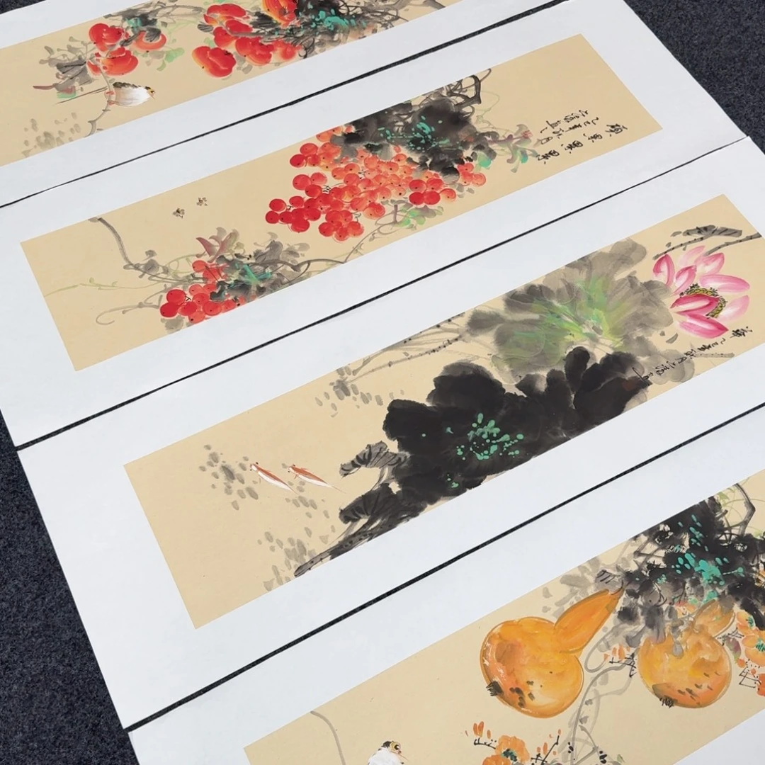 国画国画作品山水花鸟纯手绘