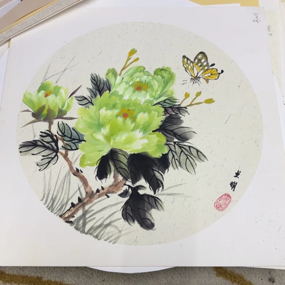 国画38-38卡纸作品艺