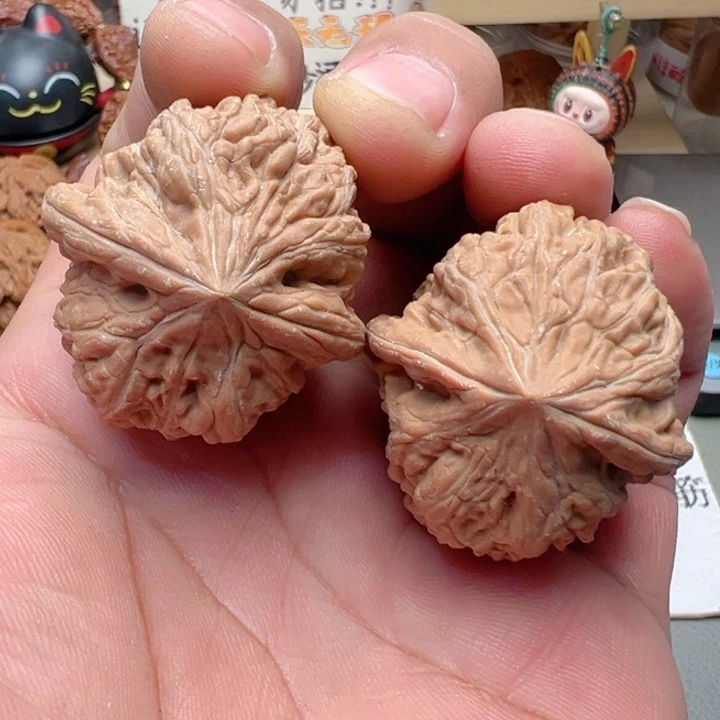 文玩核桃吊坠38尺全品凹底