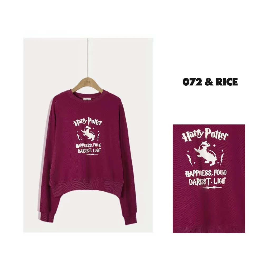 072 & RICE『树莓』圆领长袖卫衣 W0174 FF