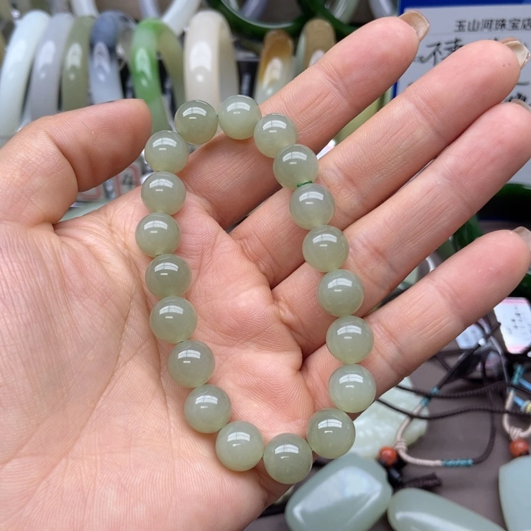 和田玉手链未镶嵌༺****༻卡10