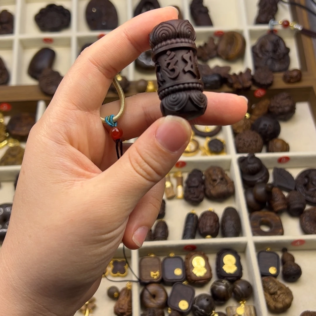 木质类单珠随行脖挂配饰