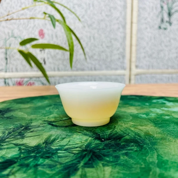 高档冰种璞玉薄胎功夫茶杯个人专用茶盏功夫茶具品茗杯商用茶杯
