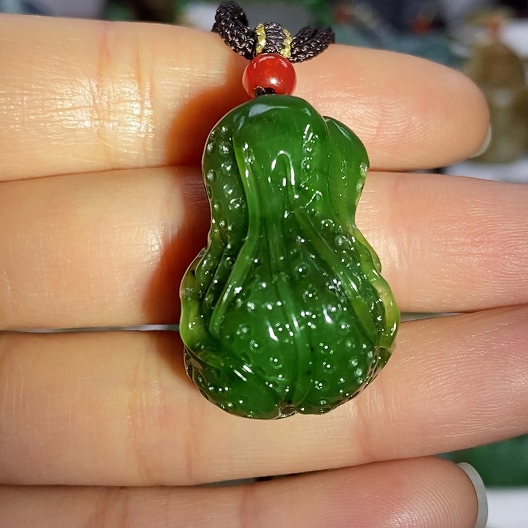 和田玉（碧玉）颈饰未镶嵌