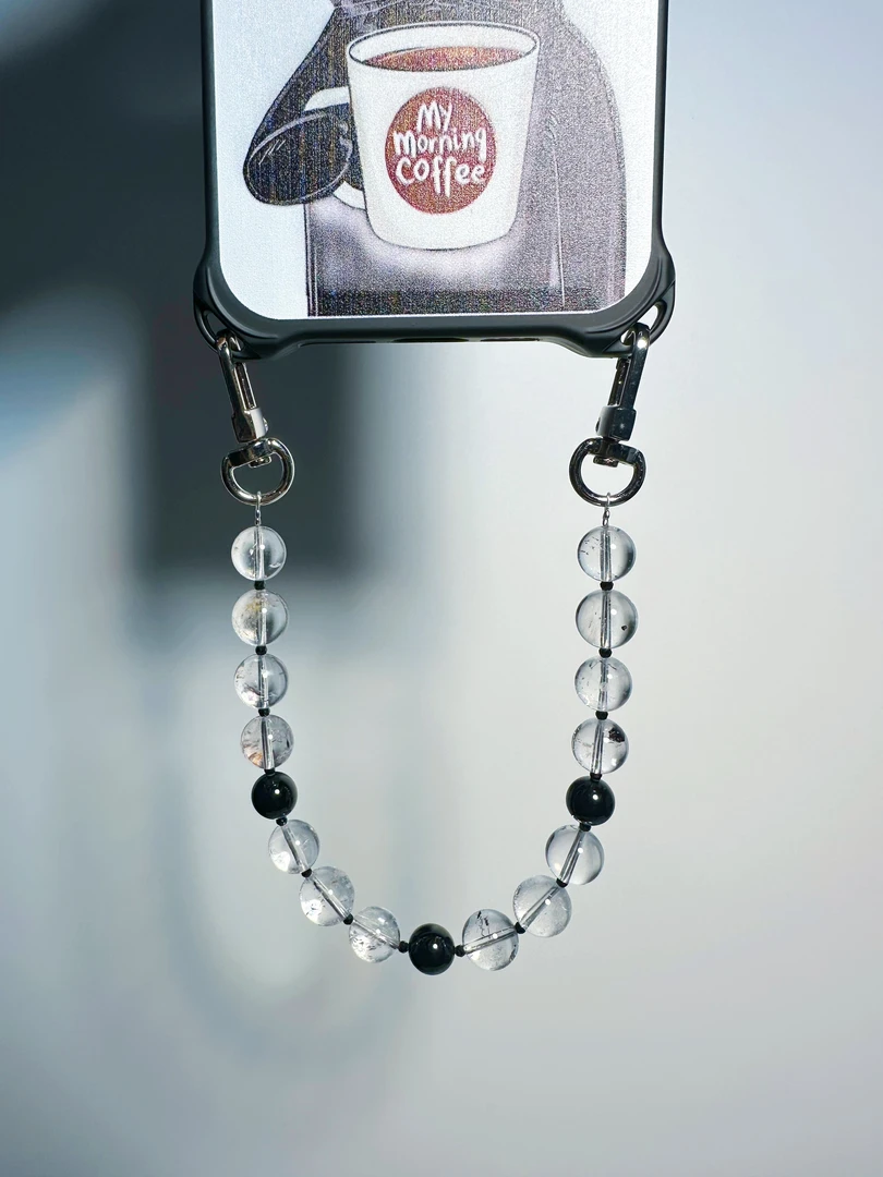 天然水晶短款手机链