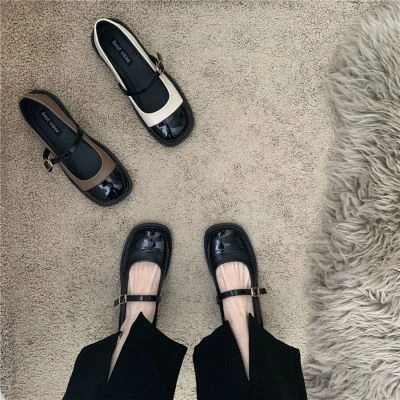 设计感小众小皮鞋英伦风法式复古小香风甜酷玛丽珍鞋单鞋早春女鞋