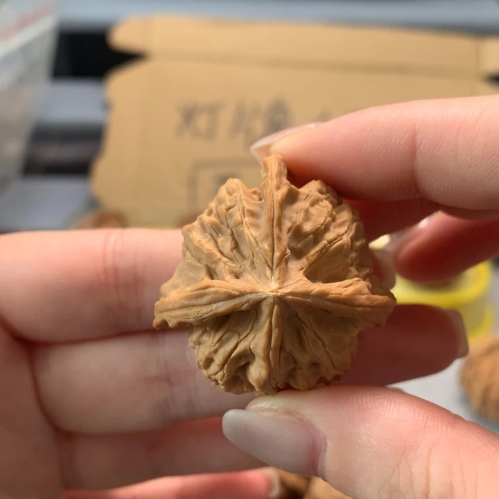 挪***林文玩核桃把件异形单只
