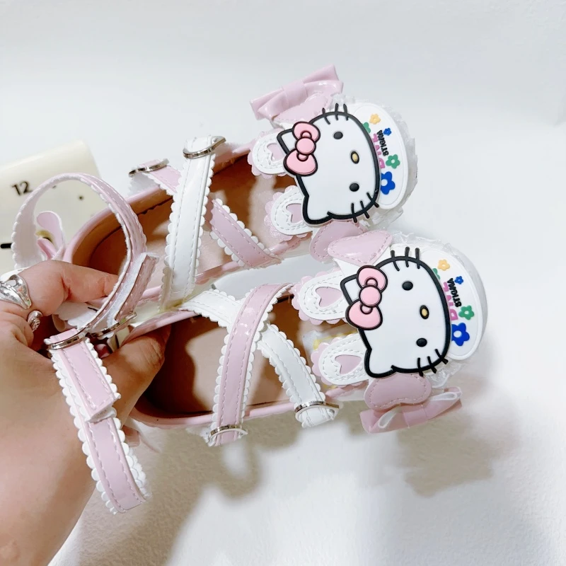 女童凉鞋2025 洛丽塔高跟鞋