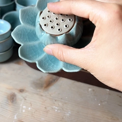 杯汝瓷开片大瑕香插掇特惠