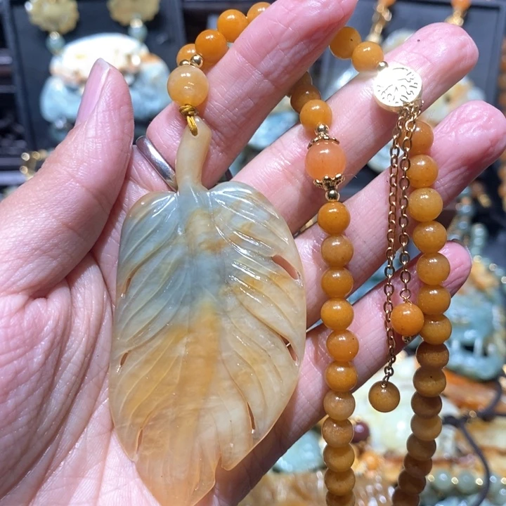 岫玉毛衣链未镶嵌