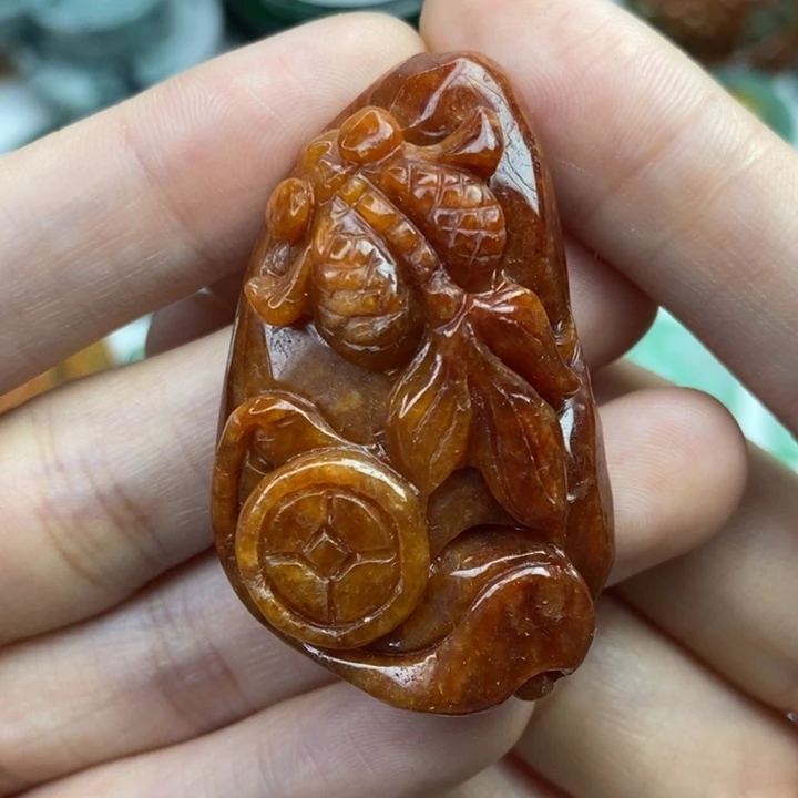 颈饰未镶嵌翡翠吊坠