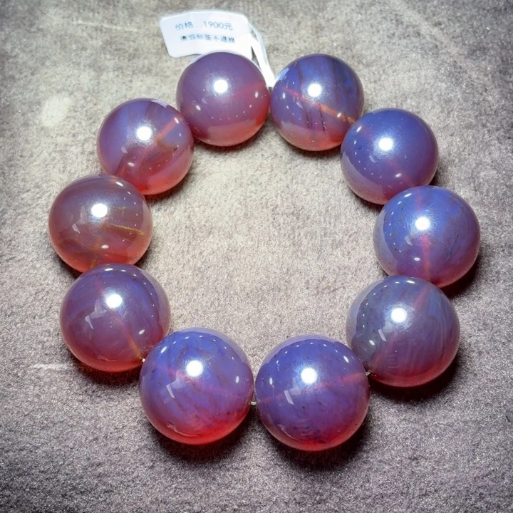 琥珀未镶嵌珠宝奇石24mm红蜜紫罗兰