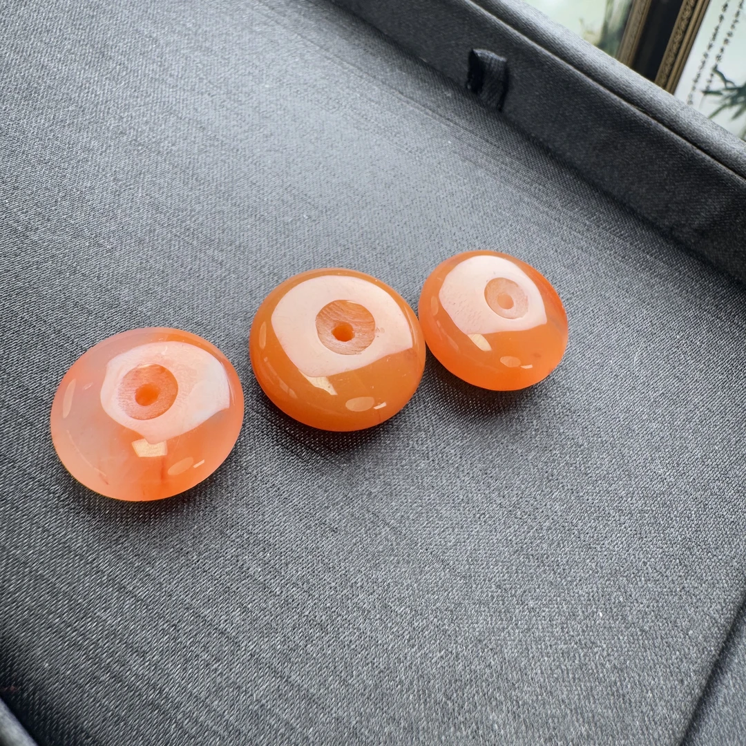 【圈圈推荐】天然南红玛瑙平安扣多样性发一件