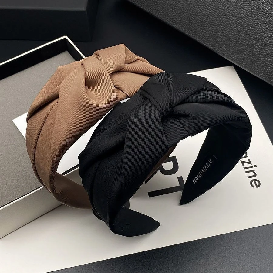 黑色发卡发箍宽边压发头箍韩国网红女洋气百搭宽发箍高档头饰发饰