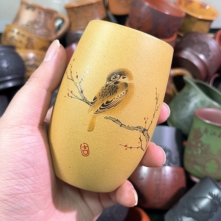 茶杯紫砂全手工紫砂主人杯