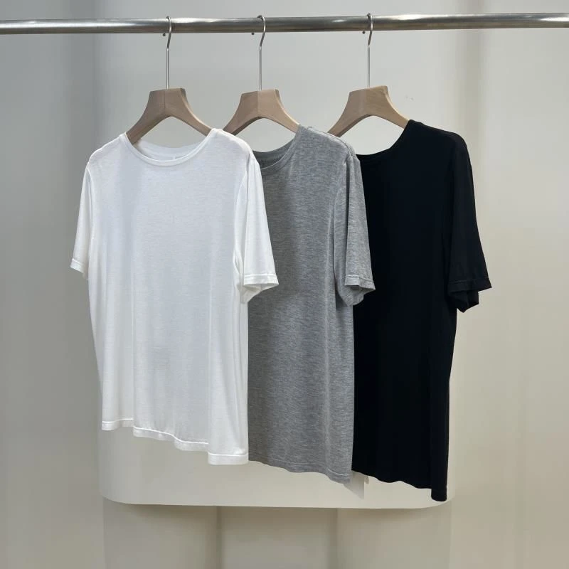 内搭外穿短袖t恤女百搭打底衫上衣女  S1041