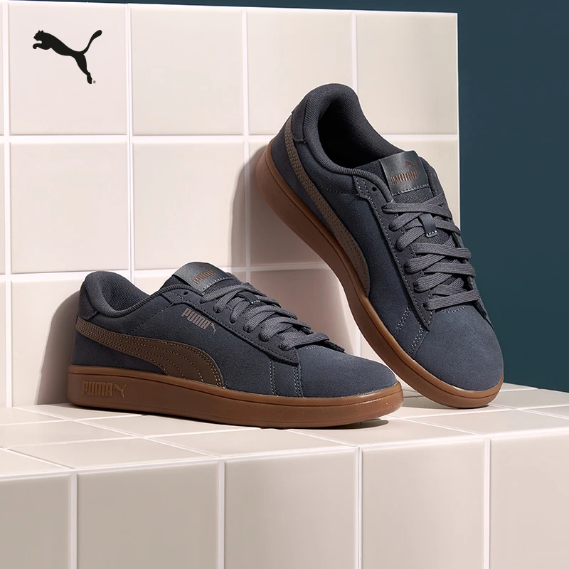 PUMA彪马经典复古流光风防滑休闲板鞋男女同款运动鞋SMASH 390984