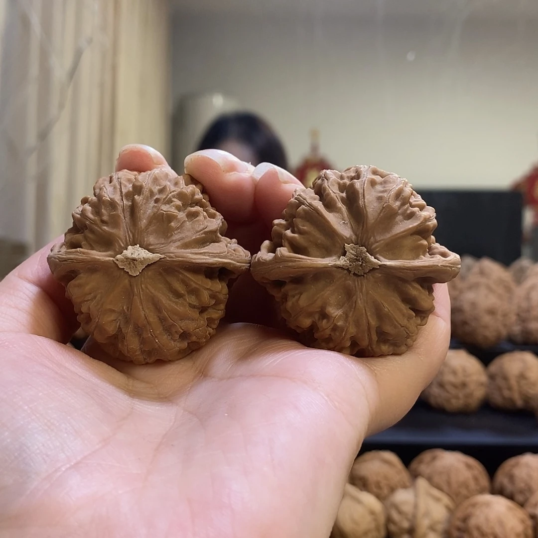 把件文玩核桃43宫灯有黄