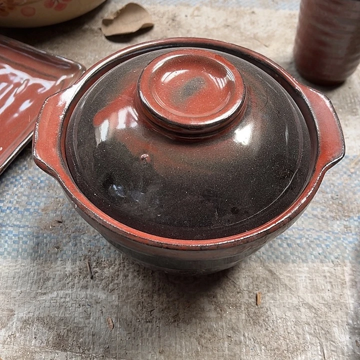 瓷粗瓷土锅一支16cm