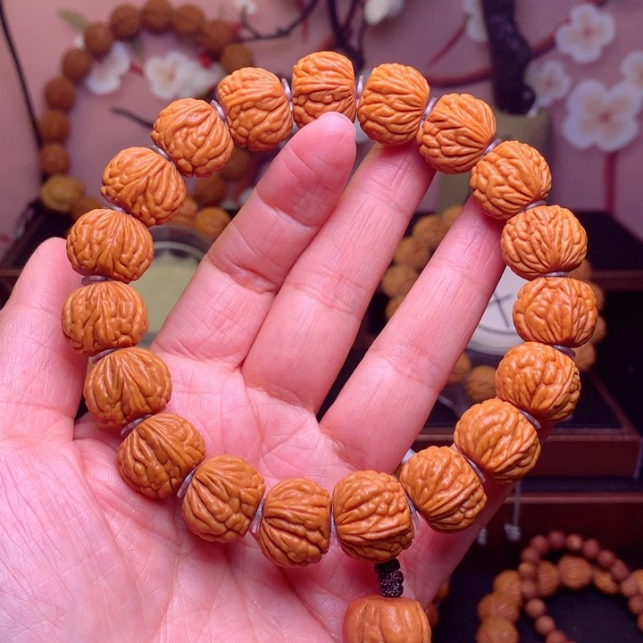 桃核手串龙纹桃核8