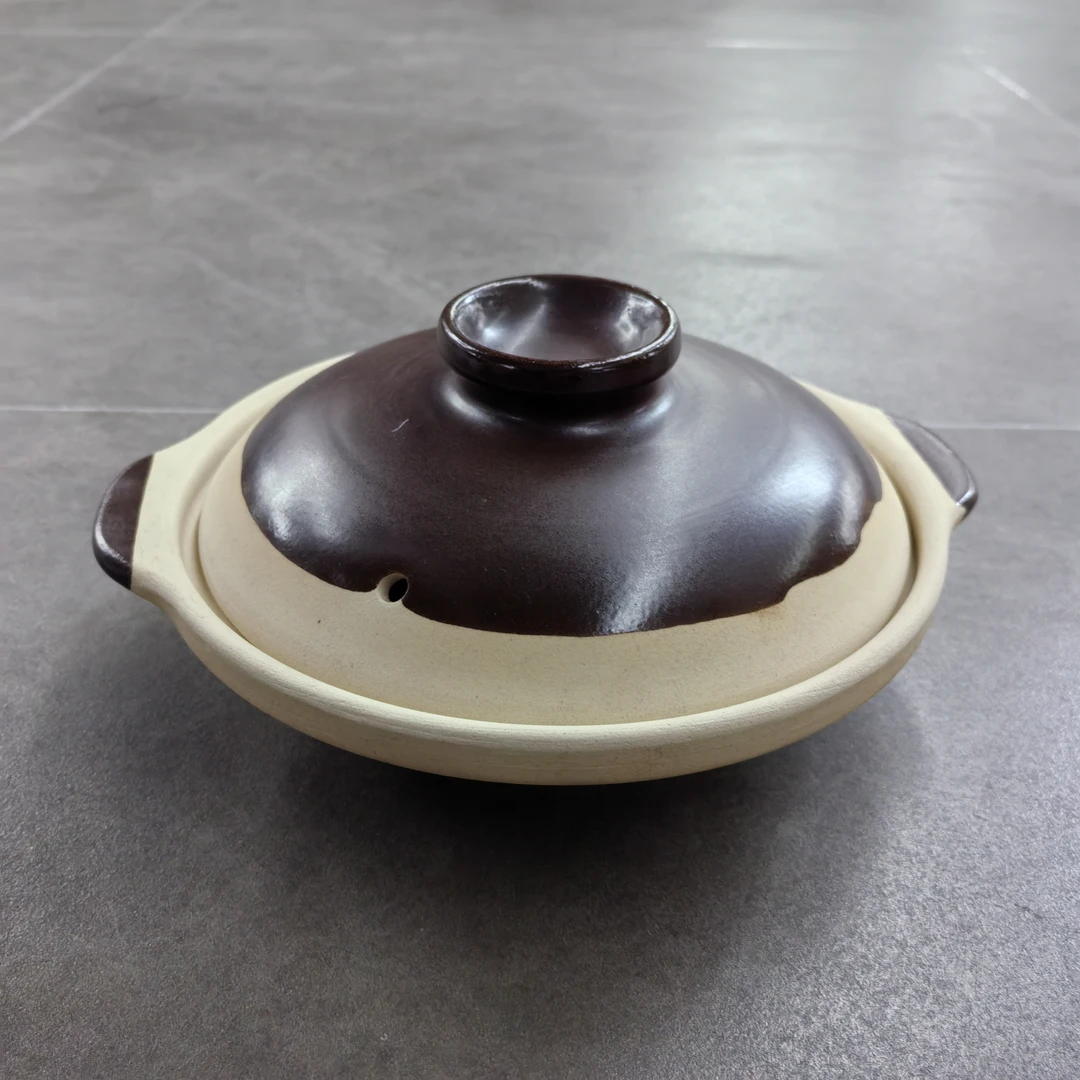 22cm土陶浅式砂锅