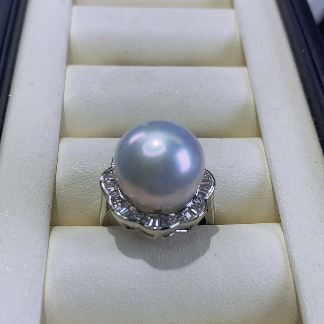 戒指合金淡水珍珠