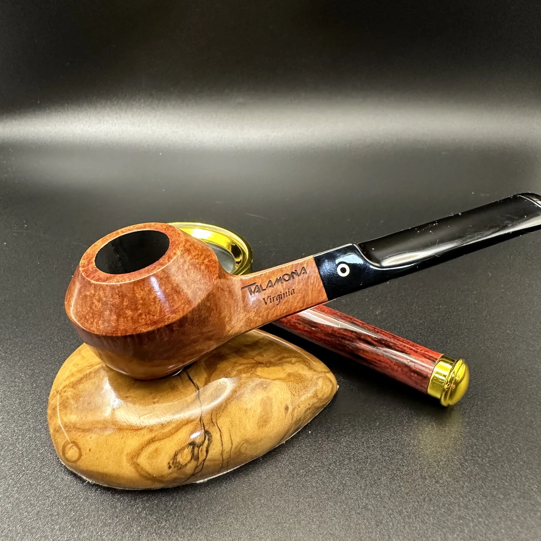 塔拉莫纳原木色牛头石楠木小斗