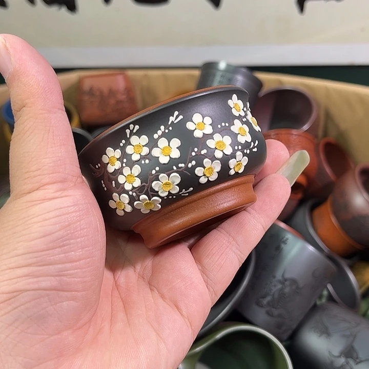 茶杯紫砂全手工紫砂主人杯