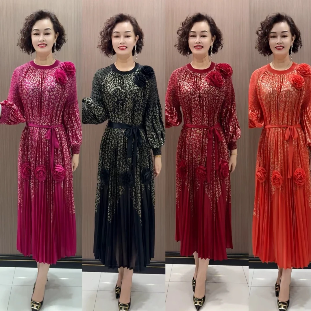 连衣裙气质名媛高端女神范高级感2025新款春装女洋气减龄妈妈