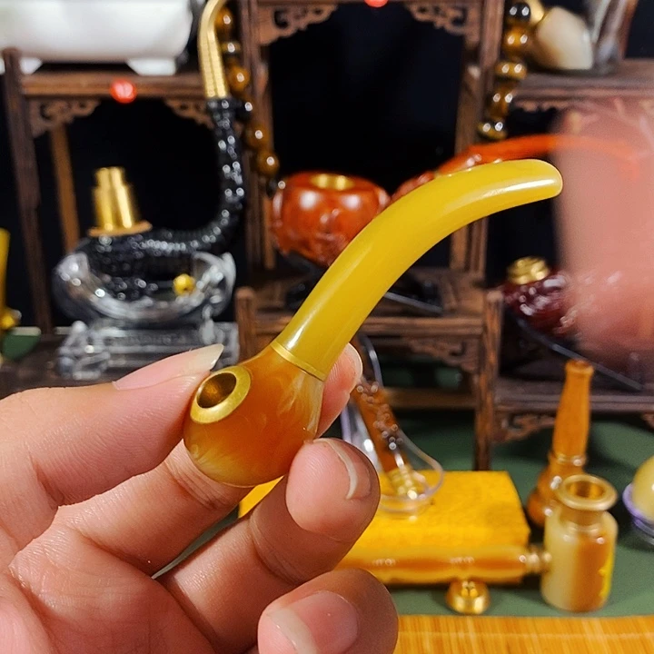 高端定制金丝楠烟嘴