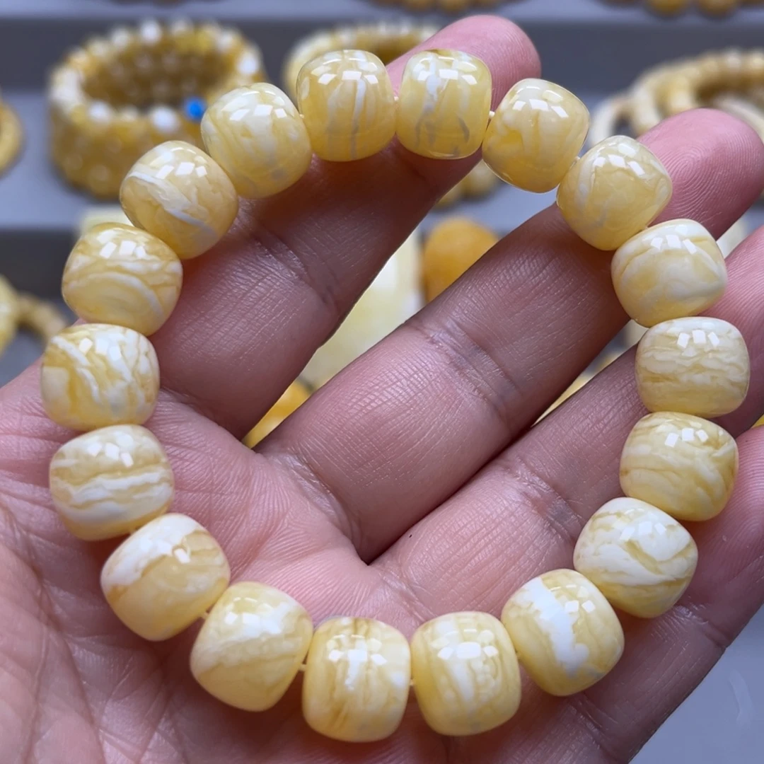琥珀未镶嵌手链手串