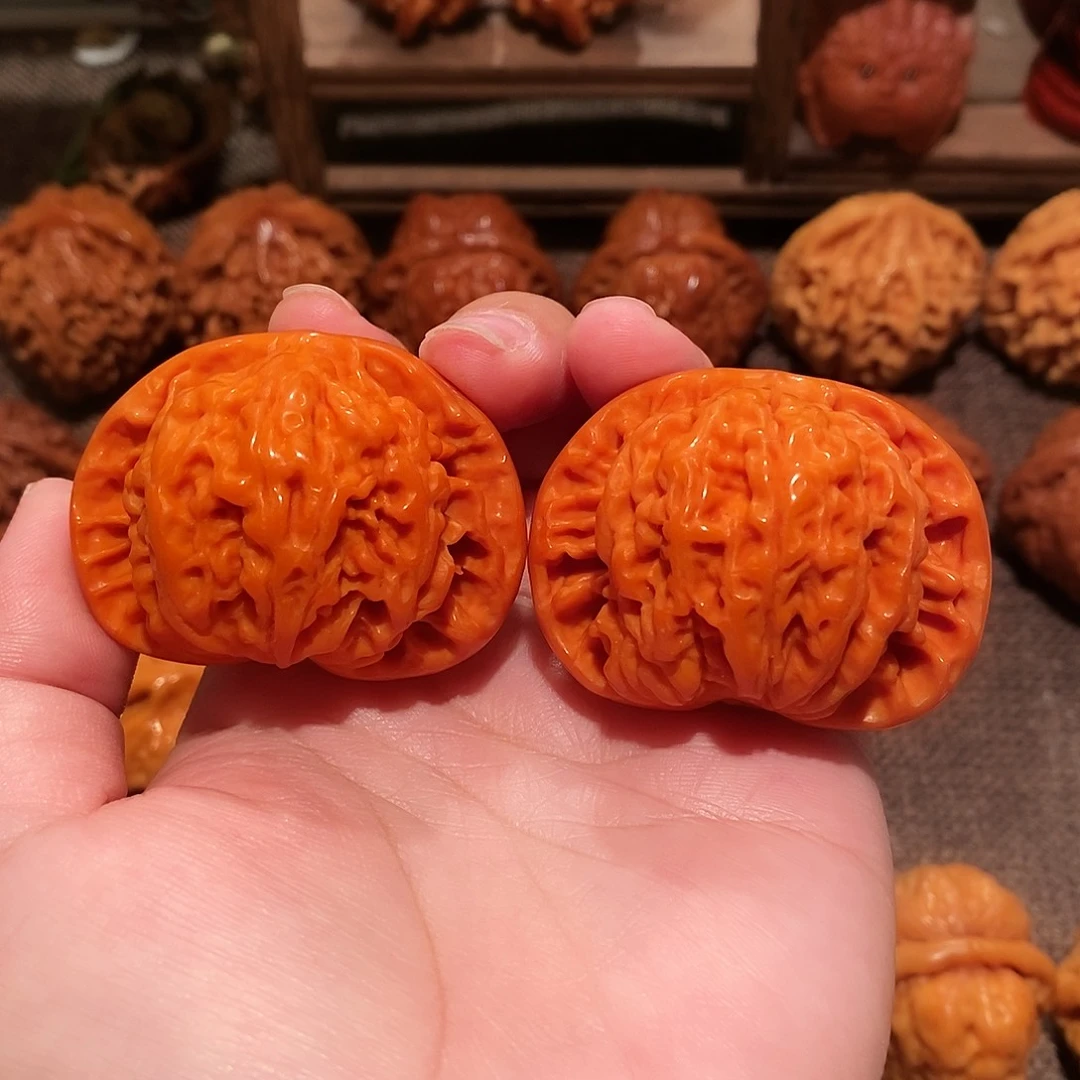 文玩核桃吊坠47盘龙纹0264