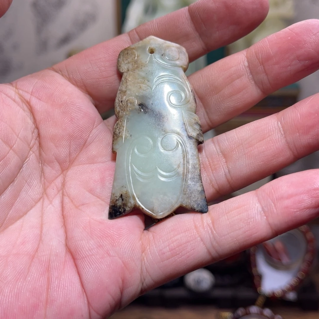 骑***侠和田玉未镶嵌挂件