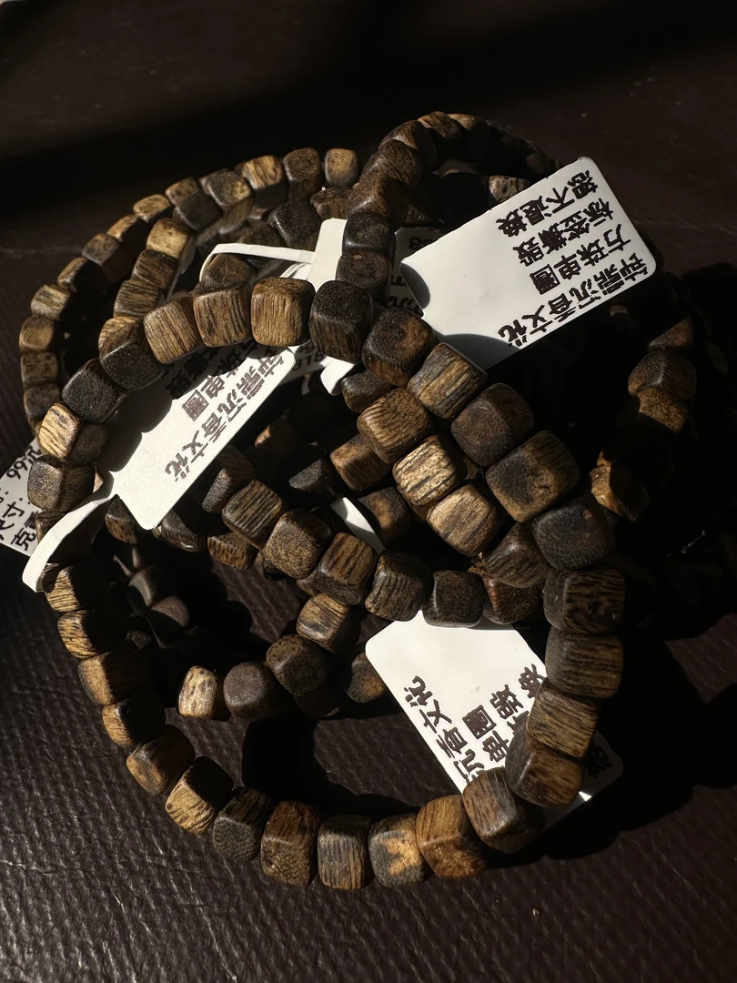 99沉天然结香海南莺歌绿奇楠方珠5mm单圈多样性发1