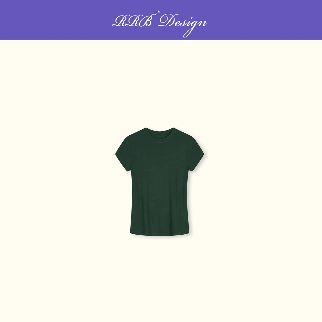 RRB Design「随性自我」通勤简约休闲百搭圆领短袖纯色T恤