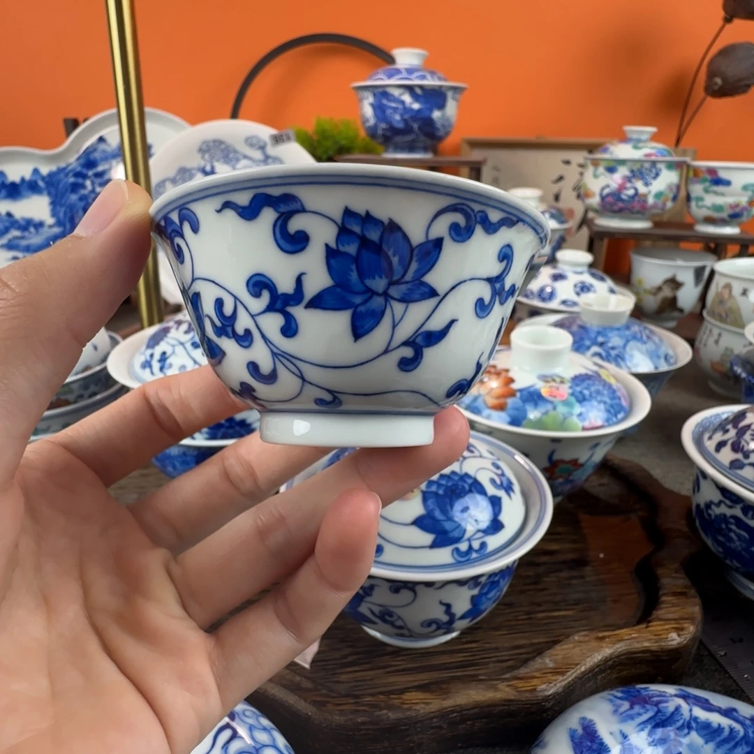 瓷片景德镇手绘青花瓷器093