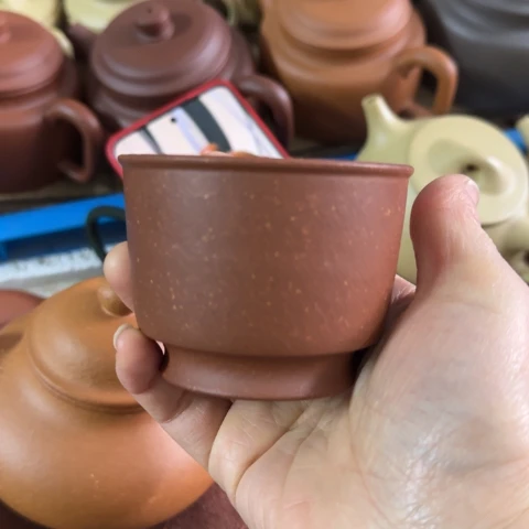 s***D紫砂茶壶红降坡泥主人杯