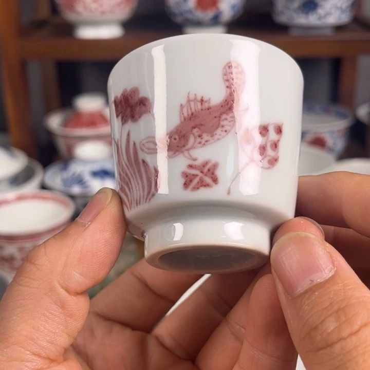 景德镇原矿釉里红陶瓷