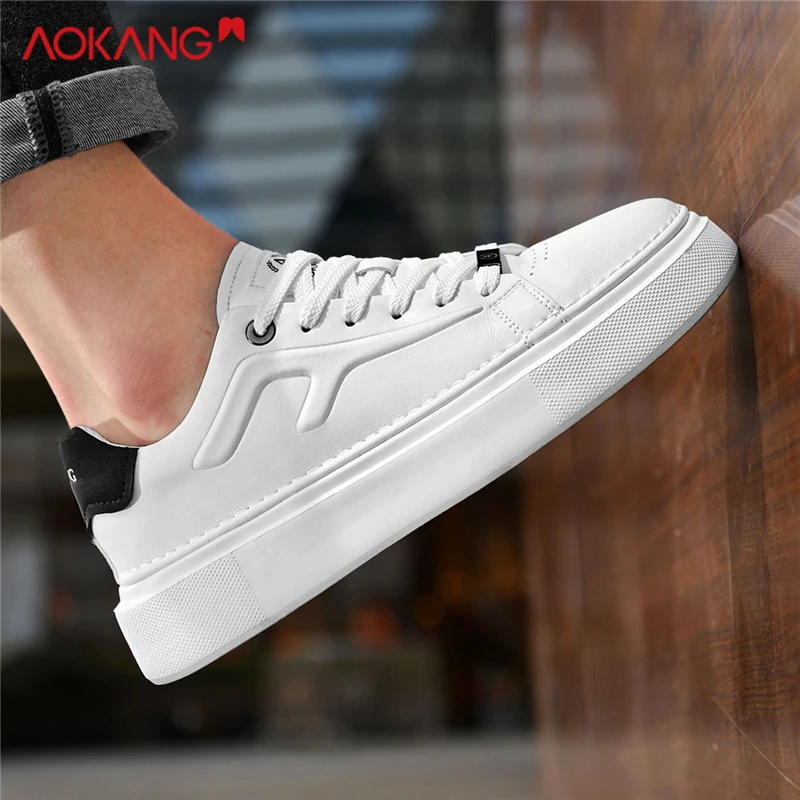 Aokang/奥康2025冬季男士百搭保暖潮流潮鞋学生韩版简约休闲板鞋
