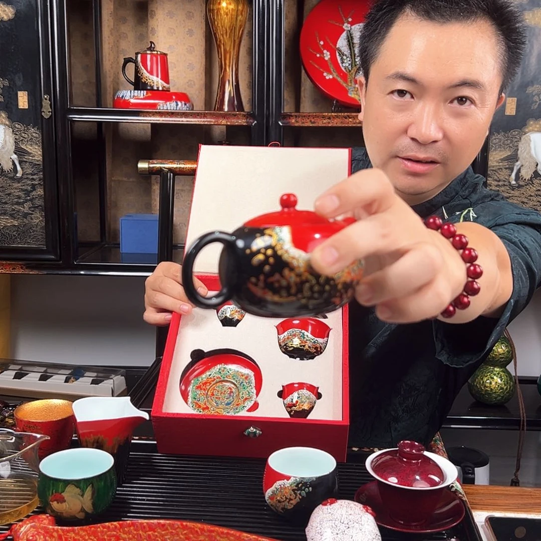 紫砂壶落霞款太古微瑕
