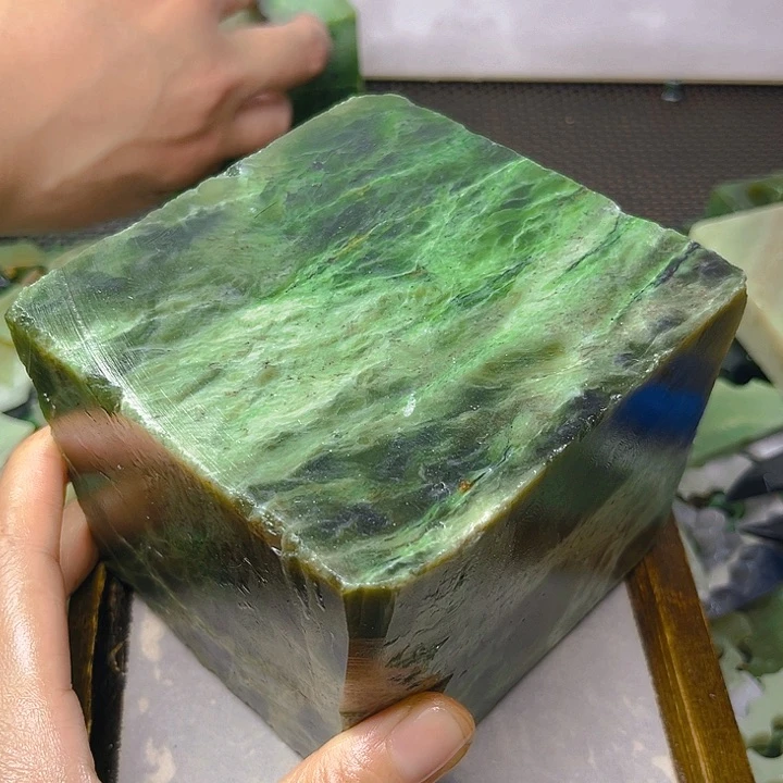 未镶嵌和田玉珠宝半成品水****冰