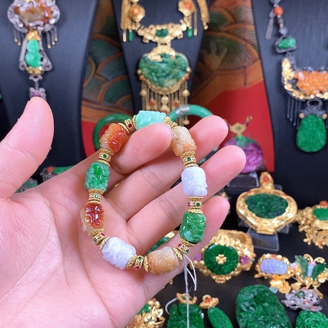 翡翠未镶嵌手链手链