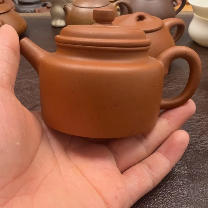 茶壶紫砂老红泥德忠容量二百