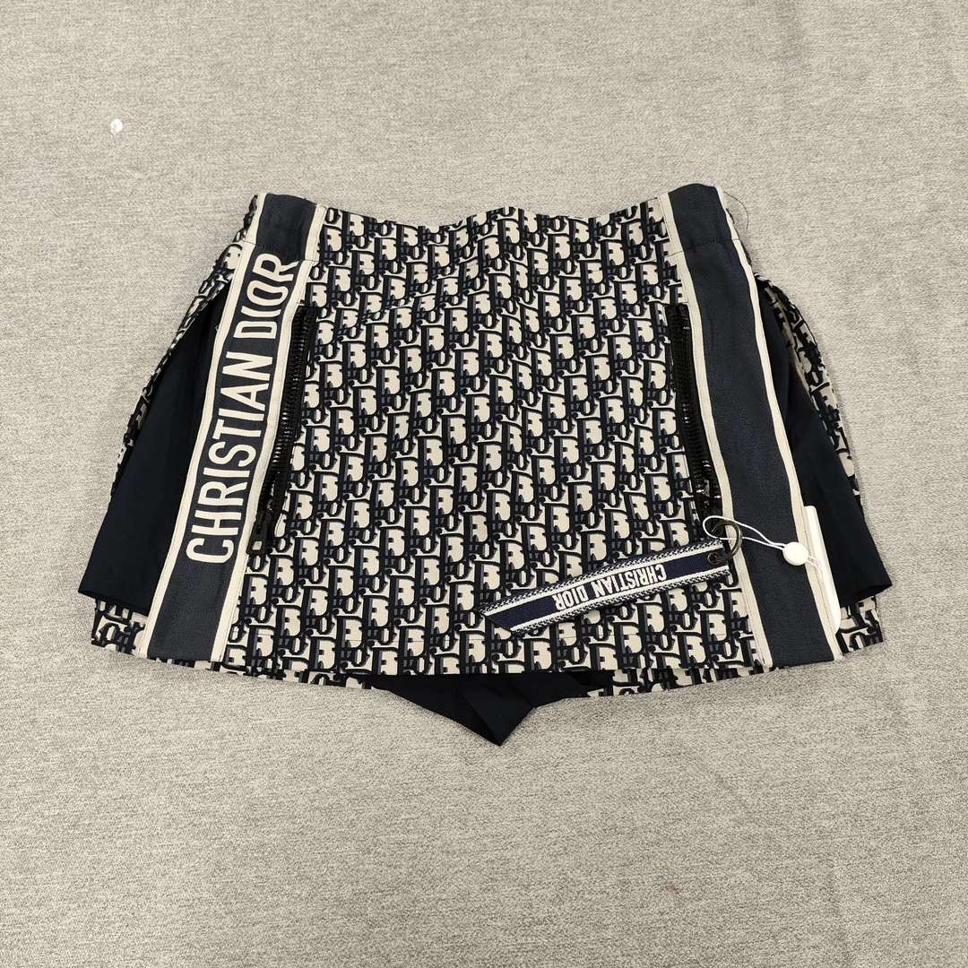 95新 DIOR/迪奥 麦殿/聚酯纤维老花短裤36码/250209ZYTYY162