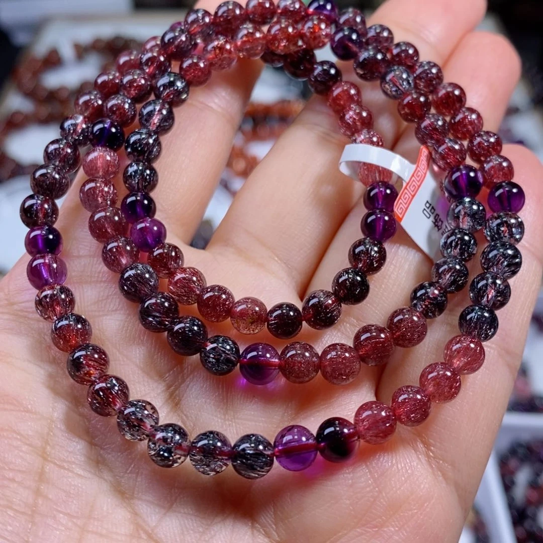 手绳未镶嵌水晶黑加仑