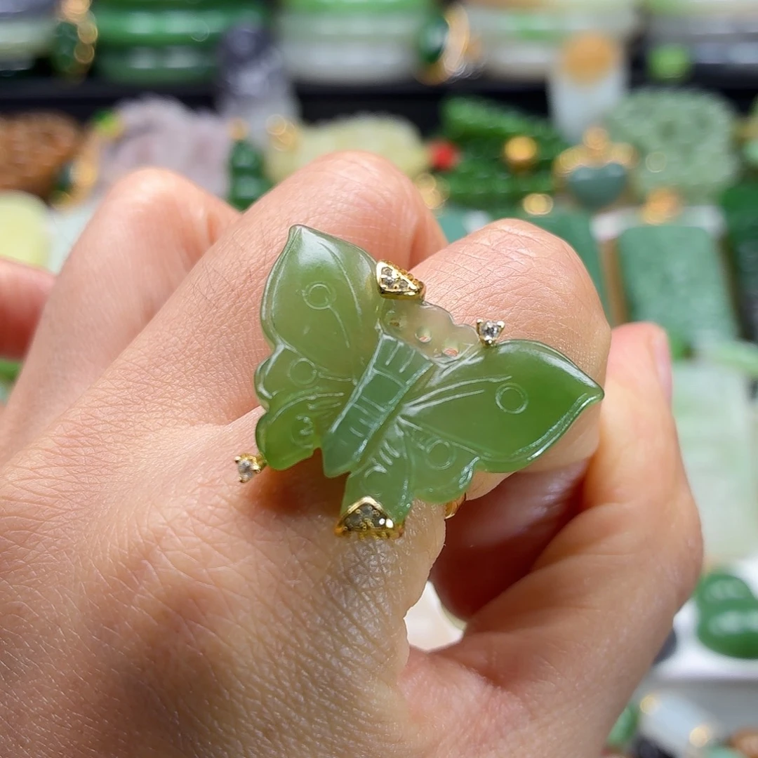 和田玉银S925镶嵌颈饰