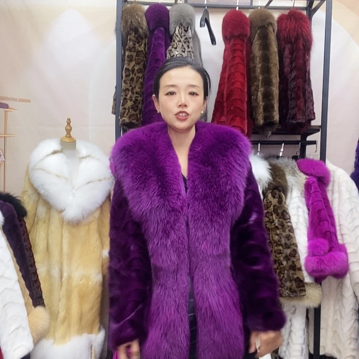 水貂皮草外套保暖外套